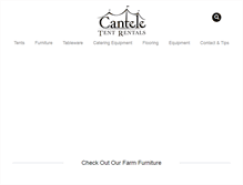 Tablet Screenshot of canteletentrentals.com